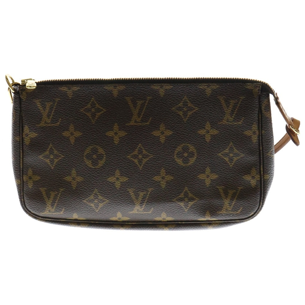 LOUIS VUITTON(ルイヴィトン) モノグラム ポシェットアクセソワール ポーチ ブラウン PVC レザー M51980