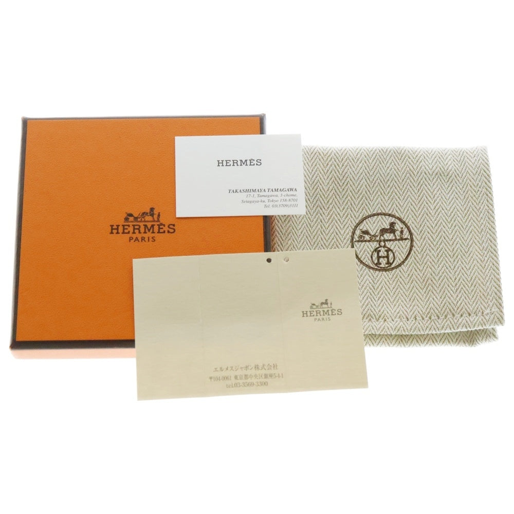 HERMES(エルメス) リヴァル ミニ ブレスレット ピンク×シルバー シルバー金具 レザー