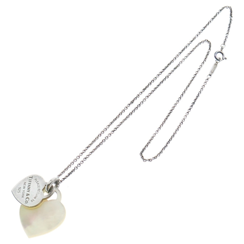TIFFANY & Co.(ティファニー) リターントゥ ティファニー ダブルハートタグ ネックレス シルバー シェル ハート