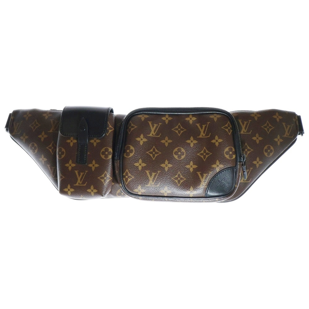 LOUIS VUITTON(ルイヴィトン) モノグラムマカサー クリストファーバムバッグ ウエストバッグ ボディバッグ ブラウン ブラック金具 M45337