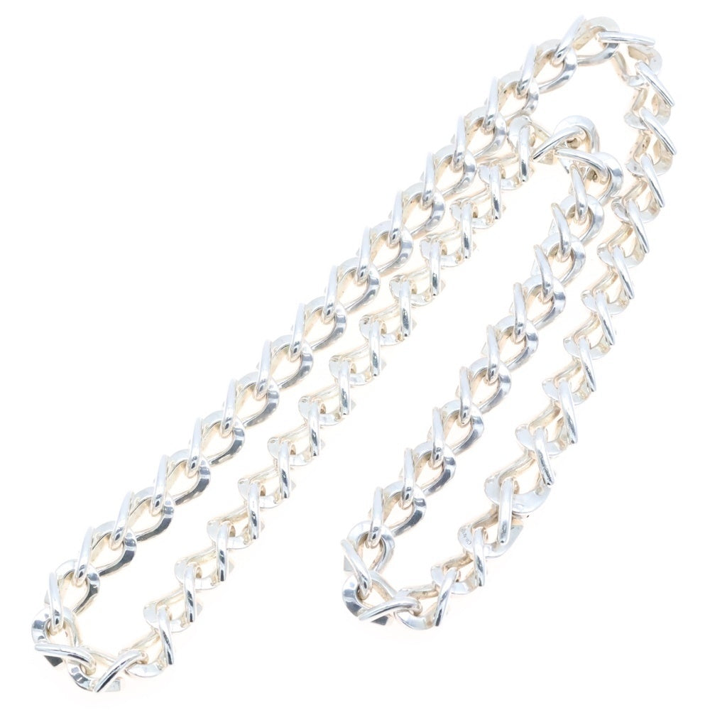TIFFANY&Co(ティファニー) SS MDLNK FORGE POLNL フォージミディアムリンク チェーンネックレス シルバー