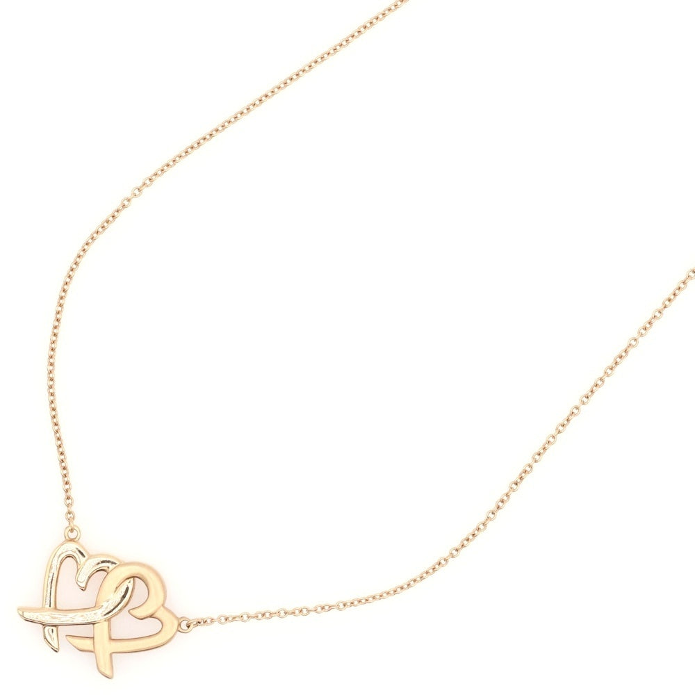 TIFFANY & Co.(ティファニー) ダブル ラビングハート ネックレス パロマ・ピカソ ペンダント Au750 K18 PG ピンクゴールド