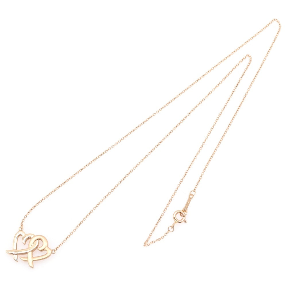 TIFFANY & Co.(ティファニー) ダブル ラビングハート ネックレス パロマ・ピカソ ペンダント Au750 K18 PG ピンクゴールド