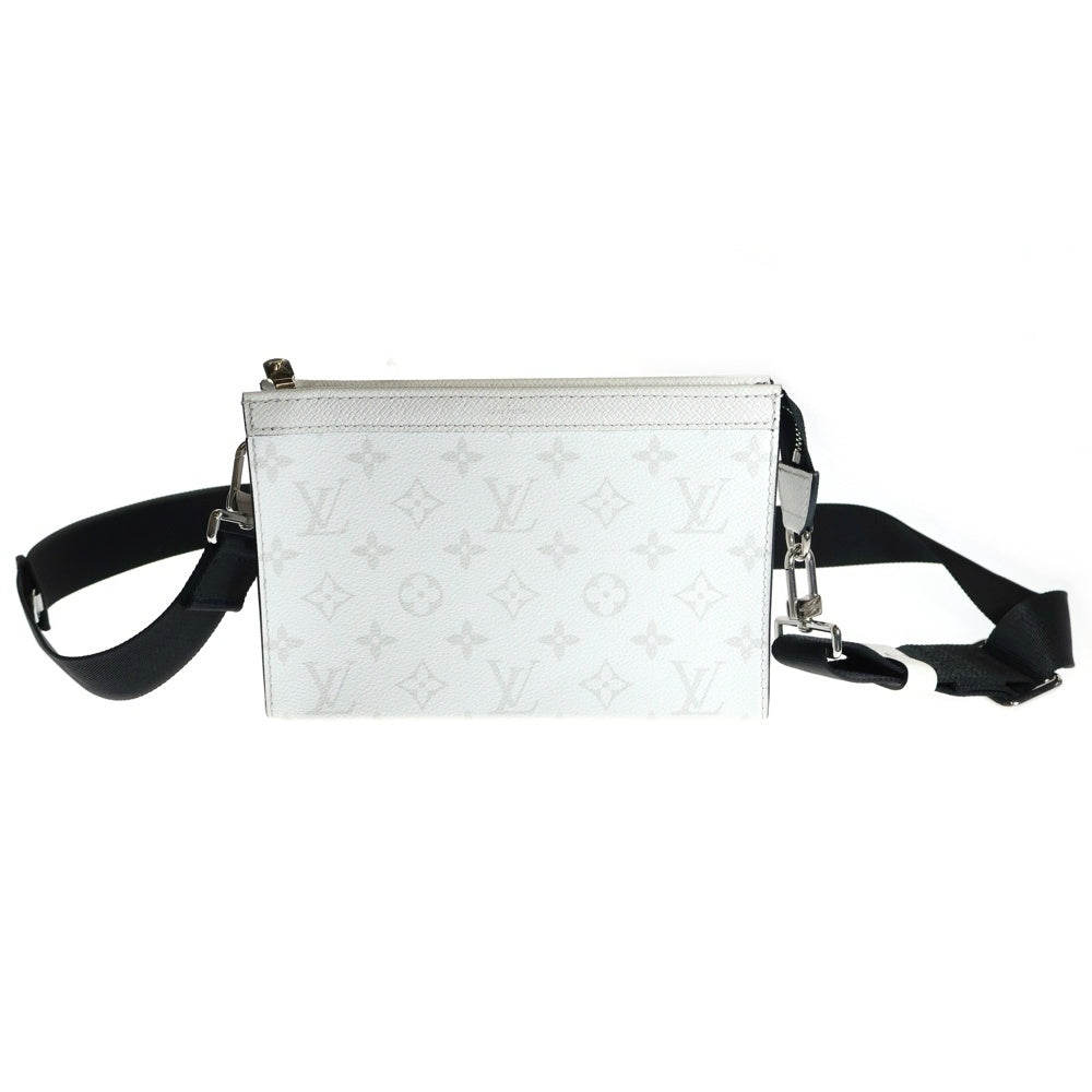 LOUIS VUITTON(ルイヴィトン) モノグラムキャンバス ガストン ウェアラブル タイガラマ ホワイト PVC ショルダーバッグ M30935 ICタイプ