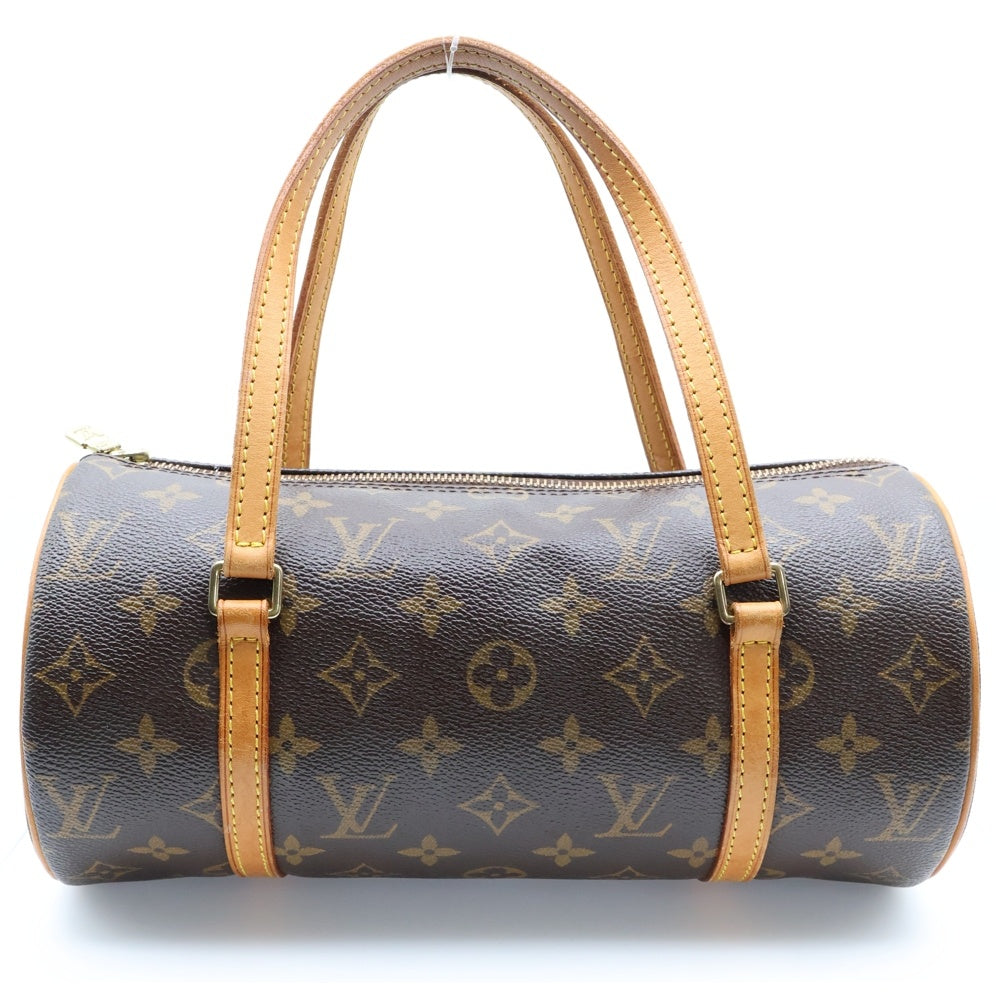 LOUIS VUITTON(ルイヴィトン) モノグラム パピヨン26 ハンドバッグ ブラウン レザー ゴールド金具 レザー×PVC M51386