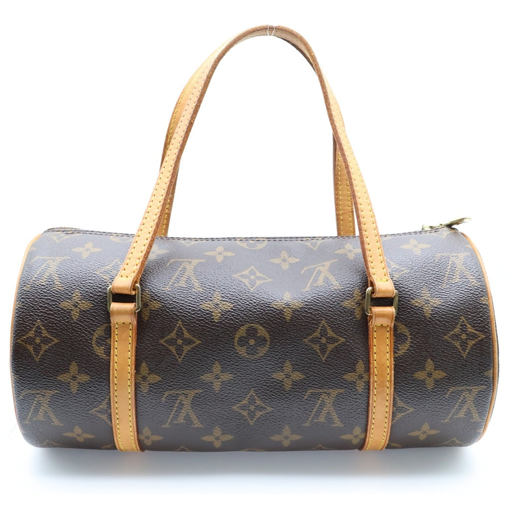 LOUIS VUITTON(ルイヴィトン) モノグラム パピヨン26 ハンドバッグ ブラウン レザー ゴールド金具 レザー×PVC M51386