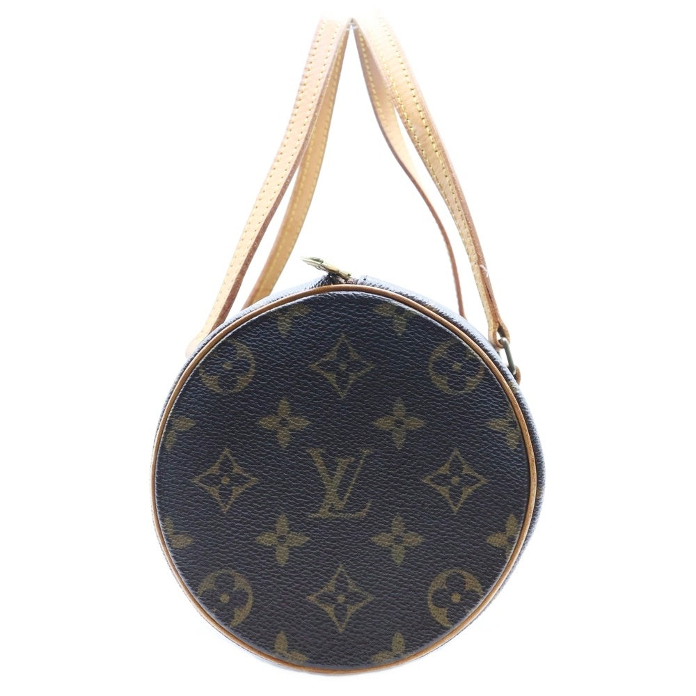 LOUIS VUITTON(ルイヴィトン) モノグラム パピヨン26 ハンドバッグ ブラウン レザー ゴールド金具 レザー×PVC M51386