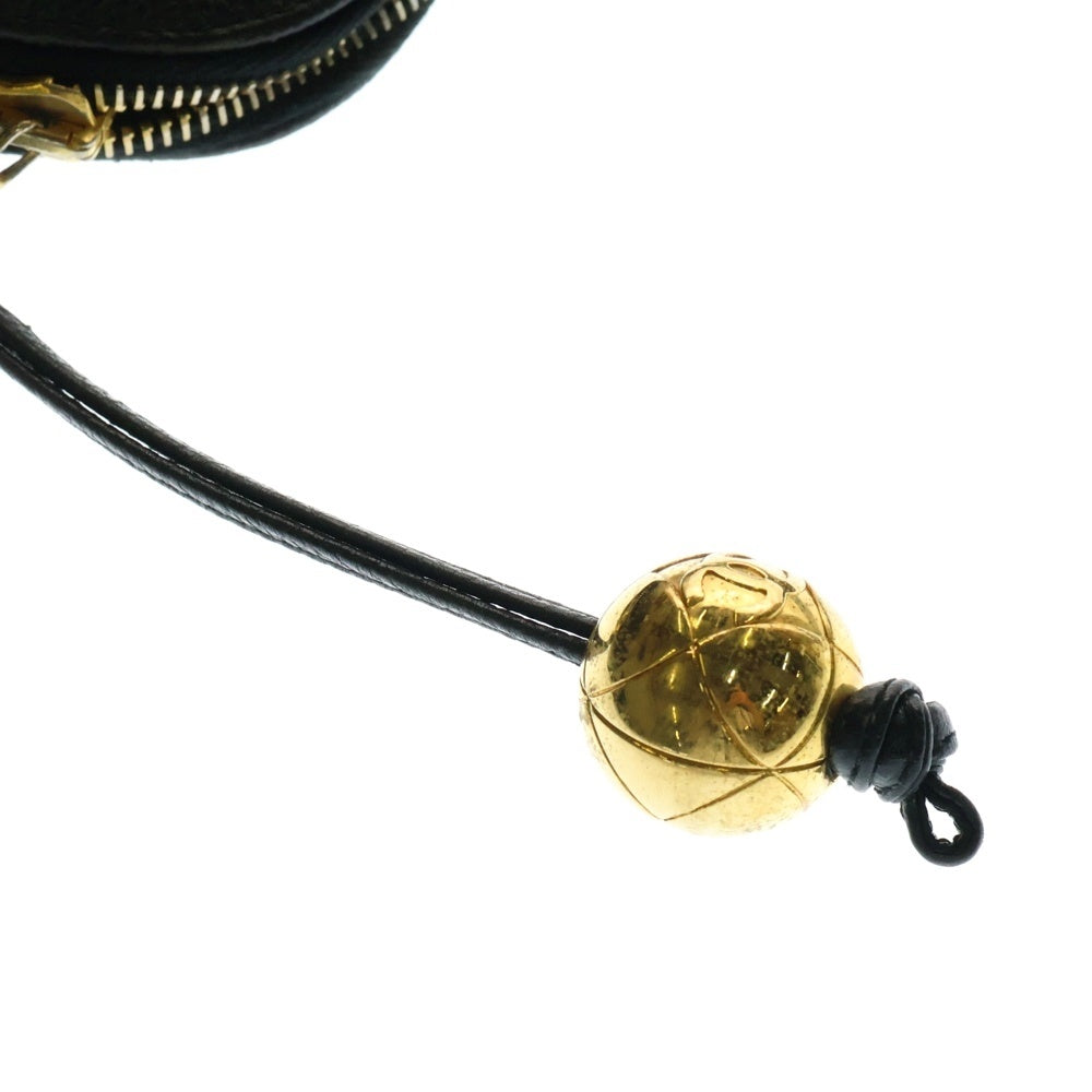 CHANEL(シャネル) ココマーク キャビアスキン レザー チェーン ショルダー トートバッグ ゴールド金具 ブラック 3番台 A03578