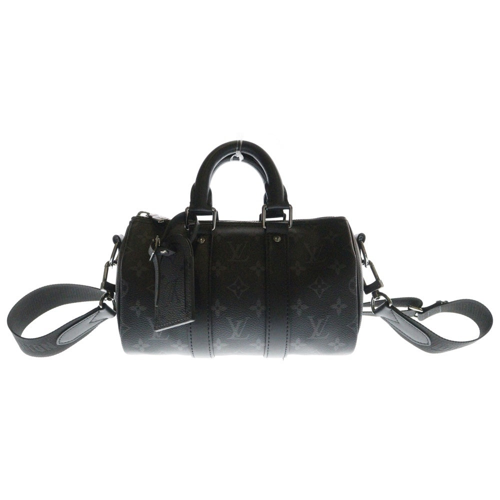 LOUIS VUITTON(ルイヴィトン) キーポル バンドリエール 25 モノグラム エクリプス PVC レザー 2WAY ハンド ショルダーバッグ ガンメタ金具 ブラック M46271