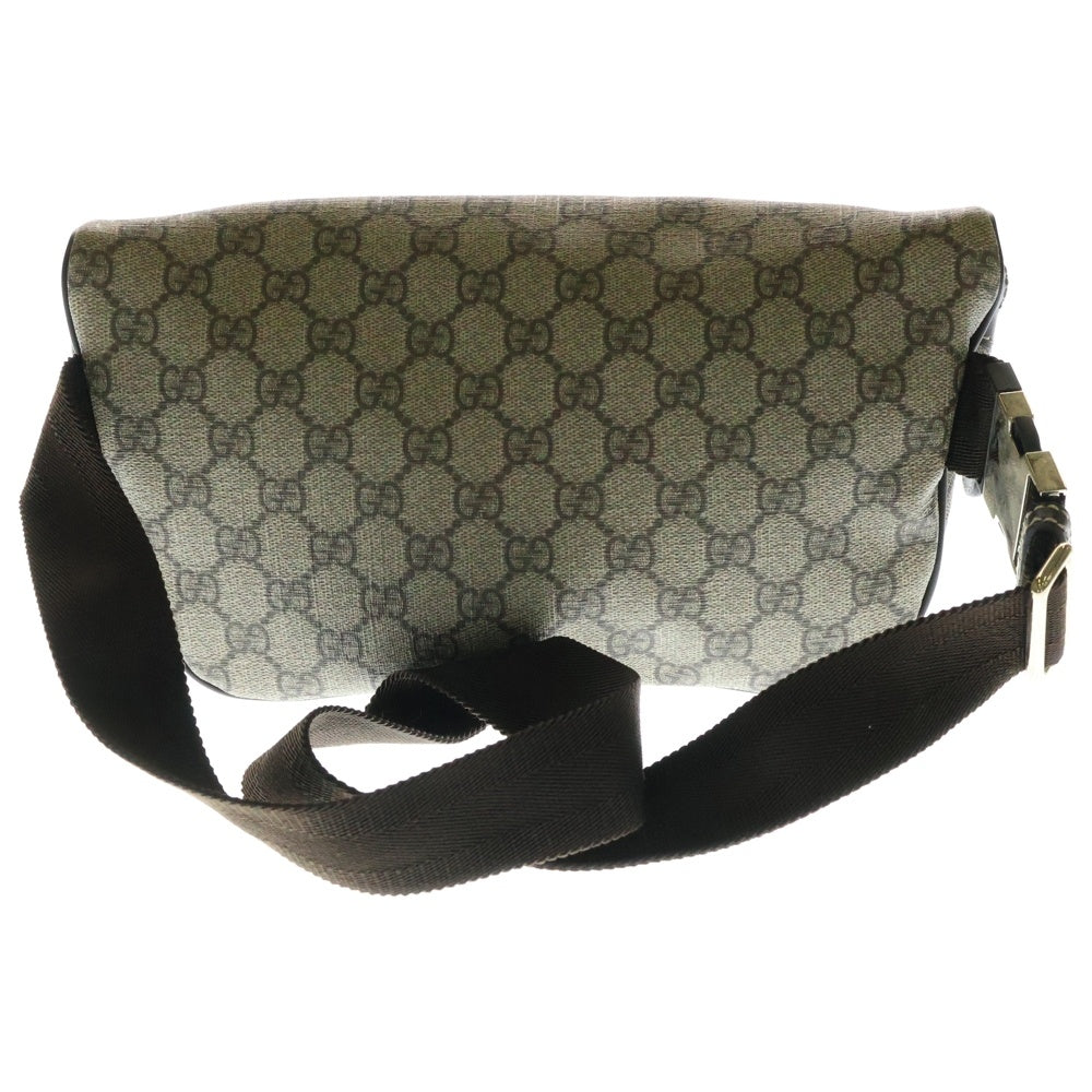 GUCCI(グッチ) GGスプリーム ウェストバッグ ボディバッグ ショルダーバッグ ブラウン×ベージュ ゴールド金具 233269