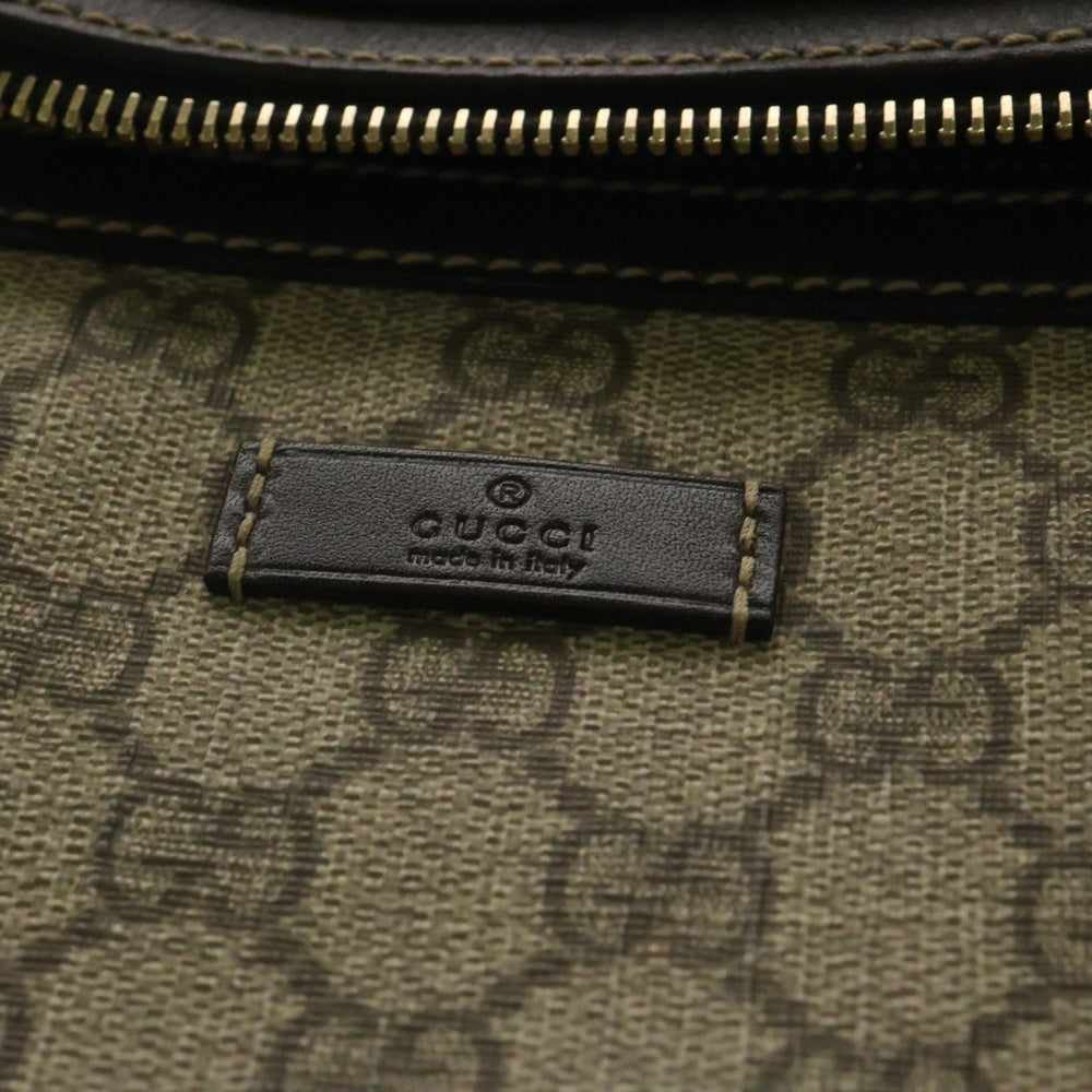 GUCCI(グッチ) GGスプリーム ウェストバッグ ボディバッグ ショルダーバッグ ブラウン×ベージュ ゴールド金具 233269