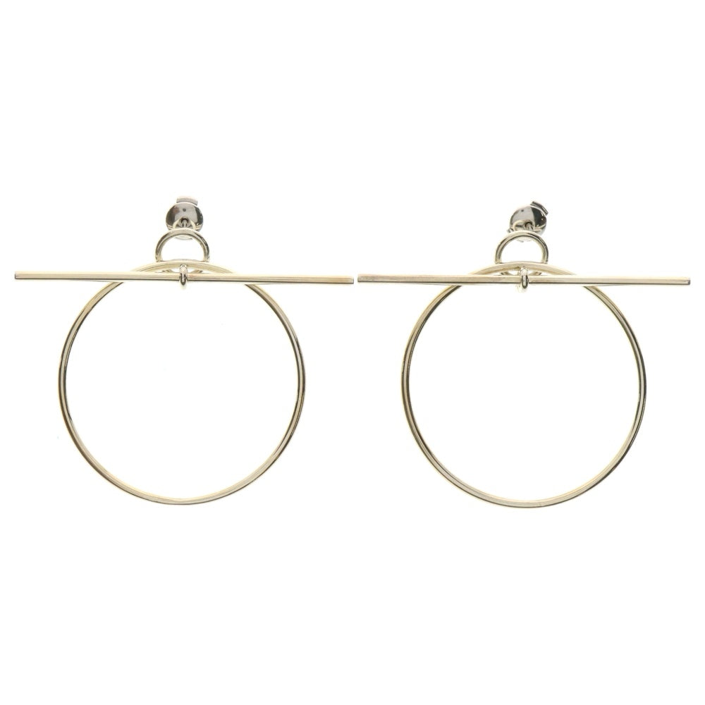 HERMES エルメス　ループMM ピアス シルバー アクセサリー　美品 ☆フランス発☆【Hermes】シルバーピアス ≪Loop≫ ループ MM