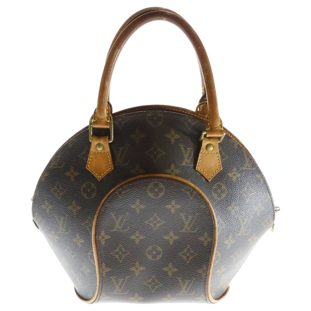 LOUIS VUITTON(ルイヴィトン) モノグラム エリプスPM ハンドバッグ ゴールド金具 レザー×PVC ブラウン M51127