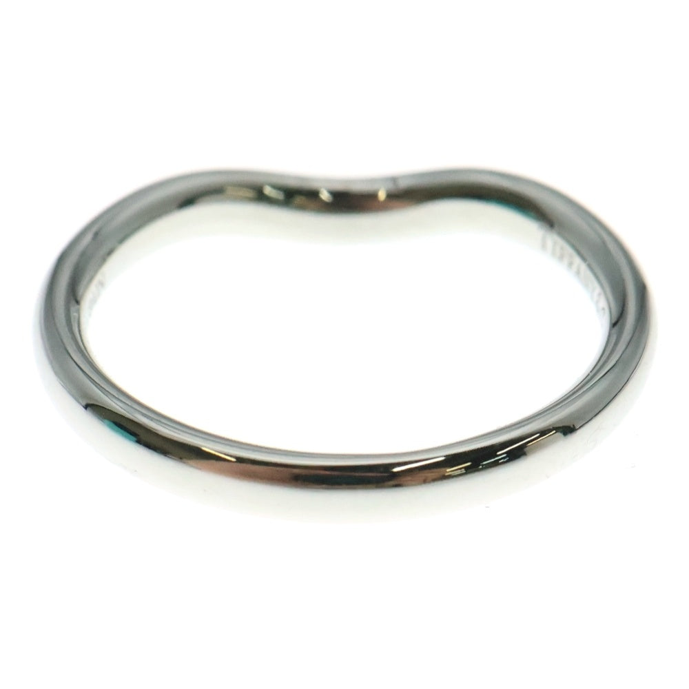 TIFFANY&Co(ティファニー) エルサペレッティ ダイヤ付カーブドバンドリング Pt950 プラチナ レディース