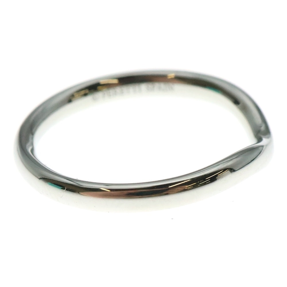 TIFFANY&Co(ティファニー) エルサペレッティ ダイヤ付カーブドバンドリング Pt950 プラチナ レディース