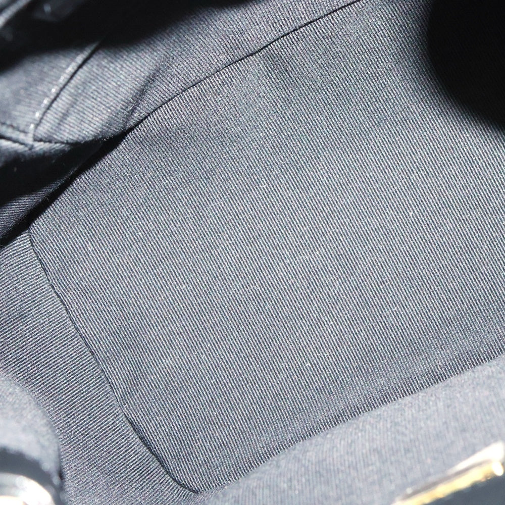 CHANEL(シャネル) スモールバックパック リュックサック ミニバッグ ブラック レザー シルバー金具 プレート AS2908