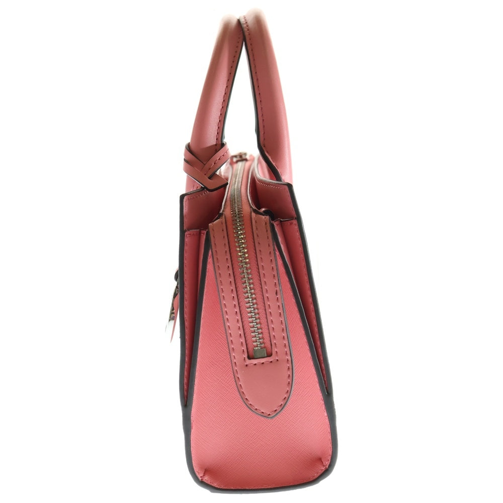 MICHAEL KORS(マイケルコース) SHEILA シェイラ ロゴプレート PVC レザー 2WAY ハンド ショルダーバッグ ゴールド金具 ピンク 35S3S6HS5L