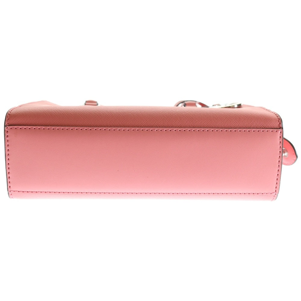 MICHAEL KORS(マイケルコース) SHEILA シェイラ ロゴプレート PVC レザー 2WAY ハンド ショルダーバッグ ゴールド金具 ピンク 35S3S6HS5L