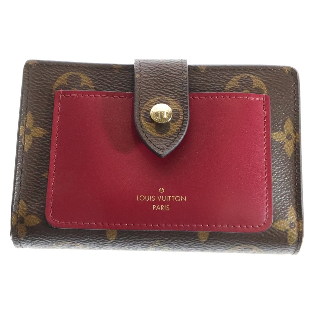 LOUIS VUITTON(ルイヴィトン) モノグラム ポルトフォイユジュリエット レザーコンパクトウォレット 財布 ブラウン/ボルドー M69433