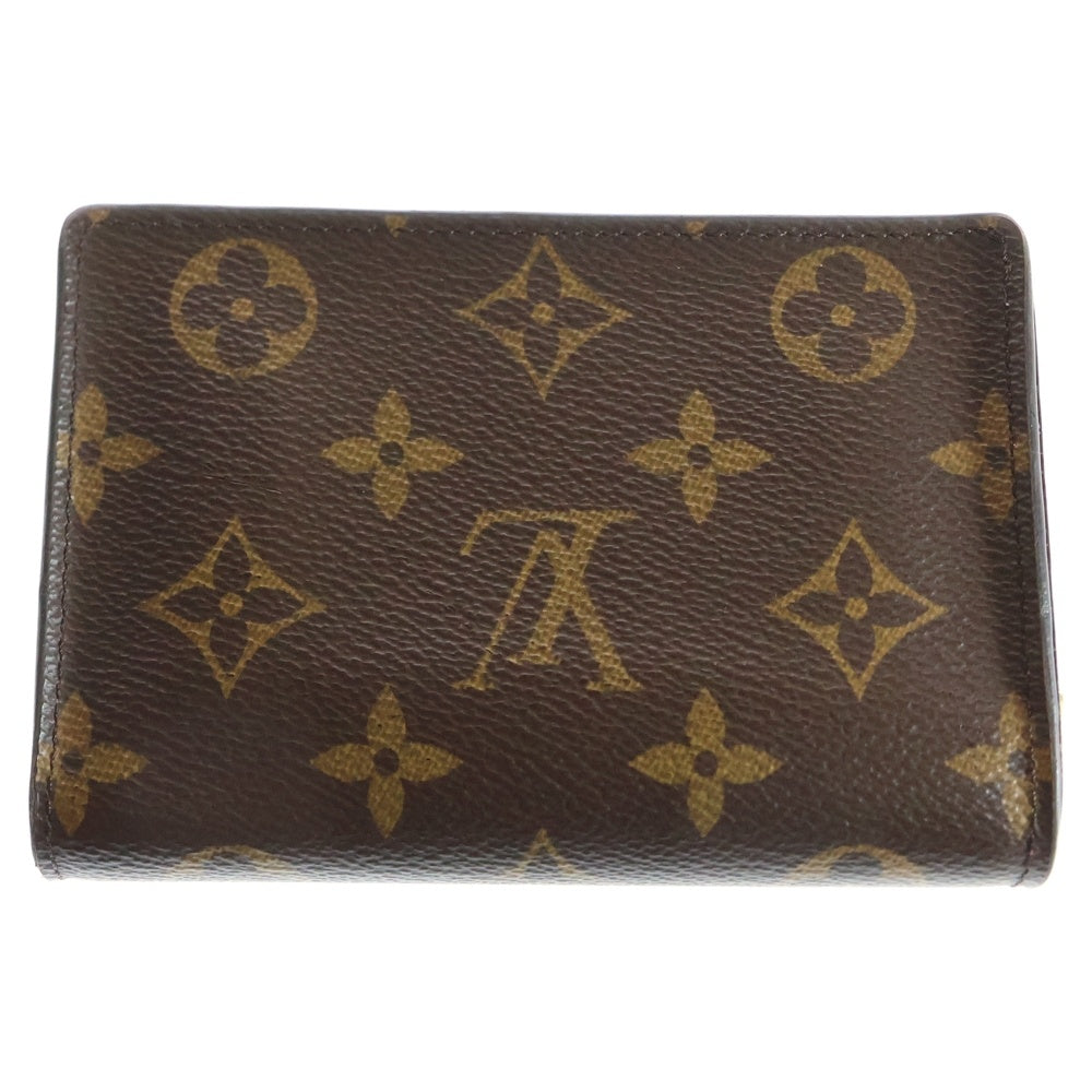 LOUIS VUITTON(ルイヴィトン) モノグラム ポルトフォイユジュリエット レザーコンパクトウォレット 財布 ブラウン/ボルドー M69433