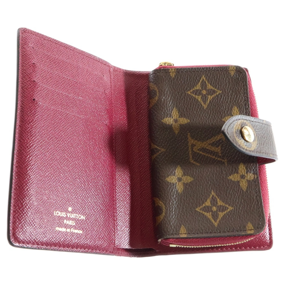 LOUIS VUITTON(ルイヴィトン) モノグラム ポルトフォイユジュリエット レザーコンパクトウォレット 財布 ブラウン/ボルドー M69433