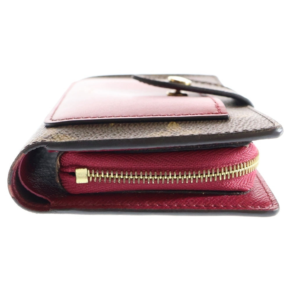 LOUIS VUITTON(ルイヴィトン) モノグラム ポルトフォイユジュリエット レザーコンパクトウォレット 財布 ブラウン/ボルドー M69433
