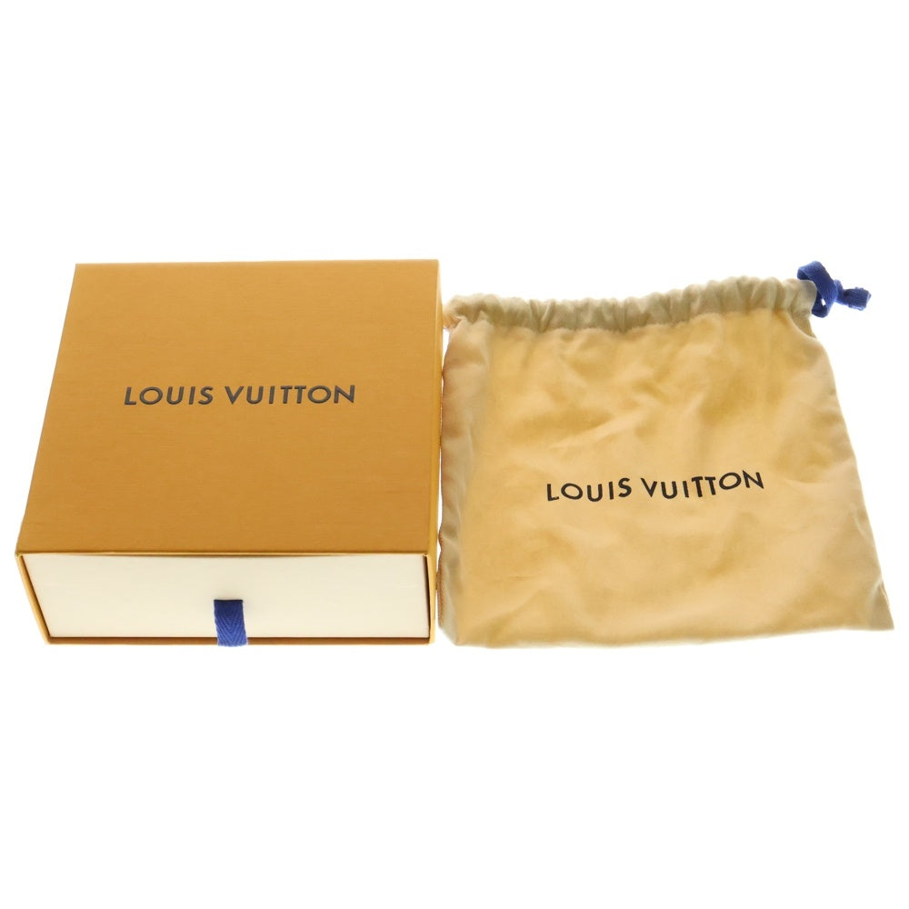 LOUIS VUITTON(ルイヴィトン) LVイニシャル ロゴバックル サンチュール リバーシブル レザーベルト ブラック×ブルー シルバー金具 レザー M0336