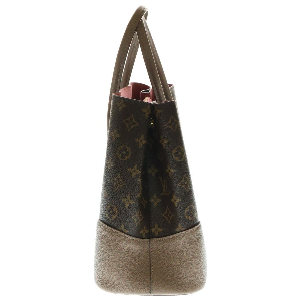 LOUIS VUITTON(ルイヴィトン) フランドリン モノグラム PVC レザー 2WAY ハンド ショルダー トートバッグ ゴールド金具 ブラウン/ベージュ M43457