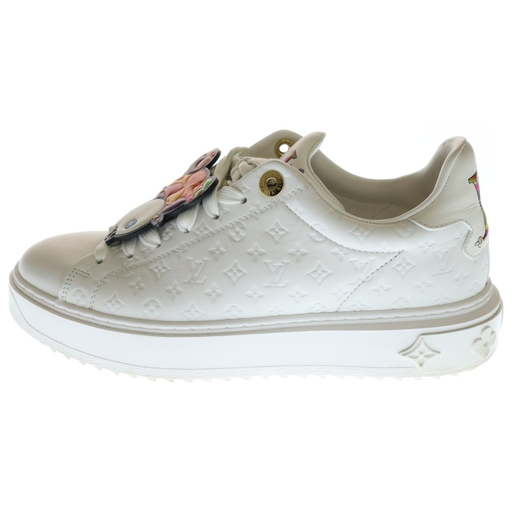 ルイヴィトン モノグラムタイムアウトラインスニーカー 白24.0 ルイヴィトン モノグラムタイムアウトラインスニーカー 白24.0