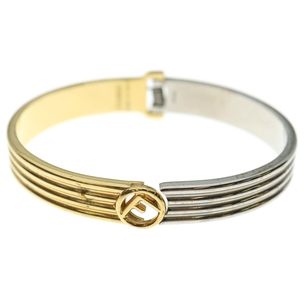 FENDI(フェンディ) バングル ブレスレット S ゴールド×シルバー GP