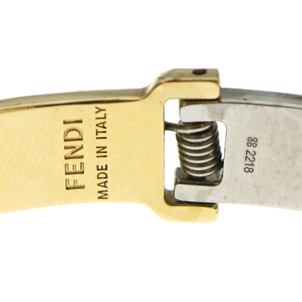 FENDI(フェンディ) バングル ブレスレット S ゴールド×シルバー GP