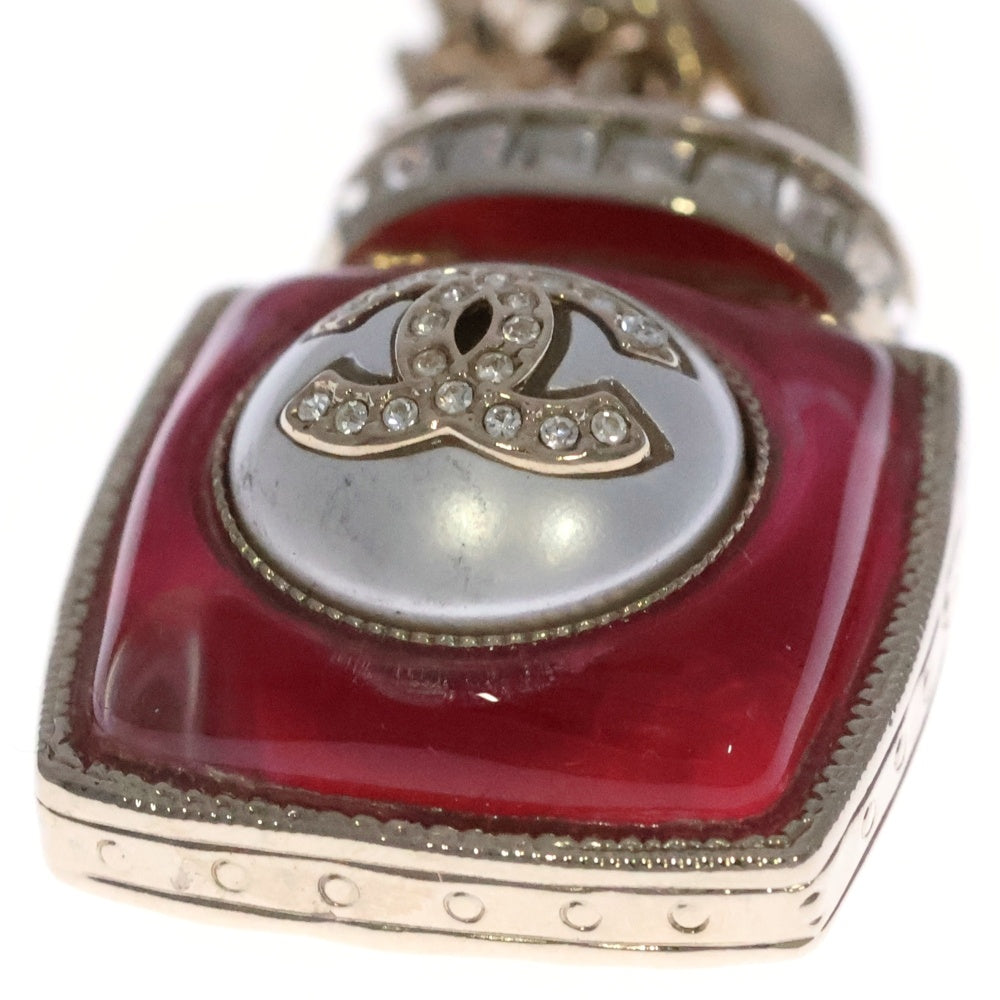 CHANEL(シャネル) ココマーク 香水モチーフチェーンネックレス ペンダント チェーン ピンク×シルバー