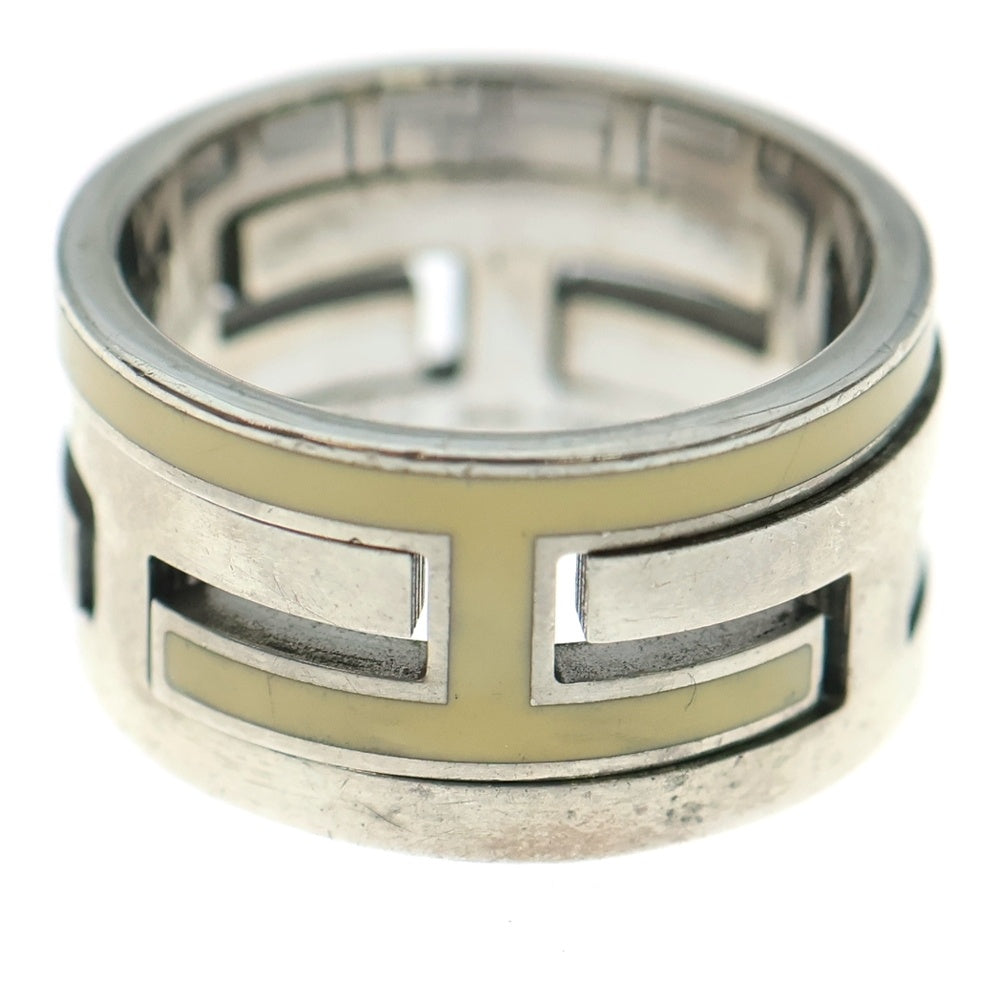 HERMES(エルメス) ムーブアッシュ リング 指輪 シルバー×ベージュ Ag925