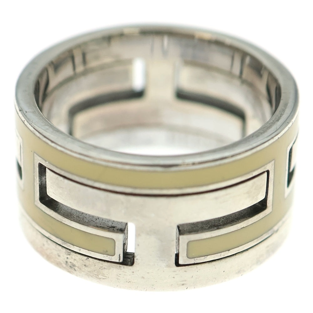 HERMES(エルメス) ムーブアッシュ リング 指輪 シルバー×ベージュ Ag925