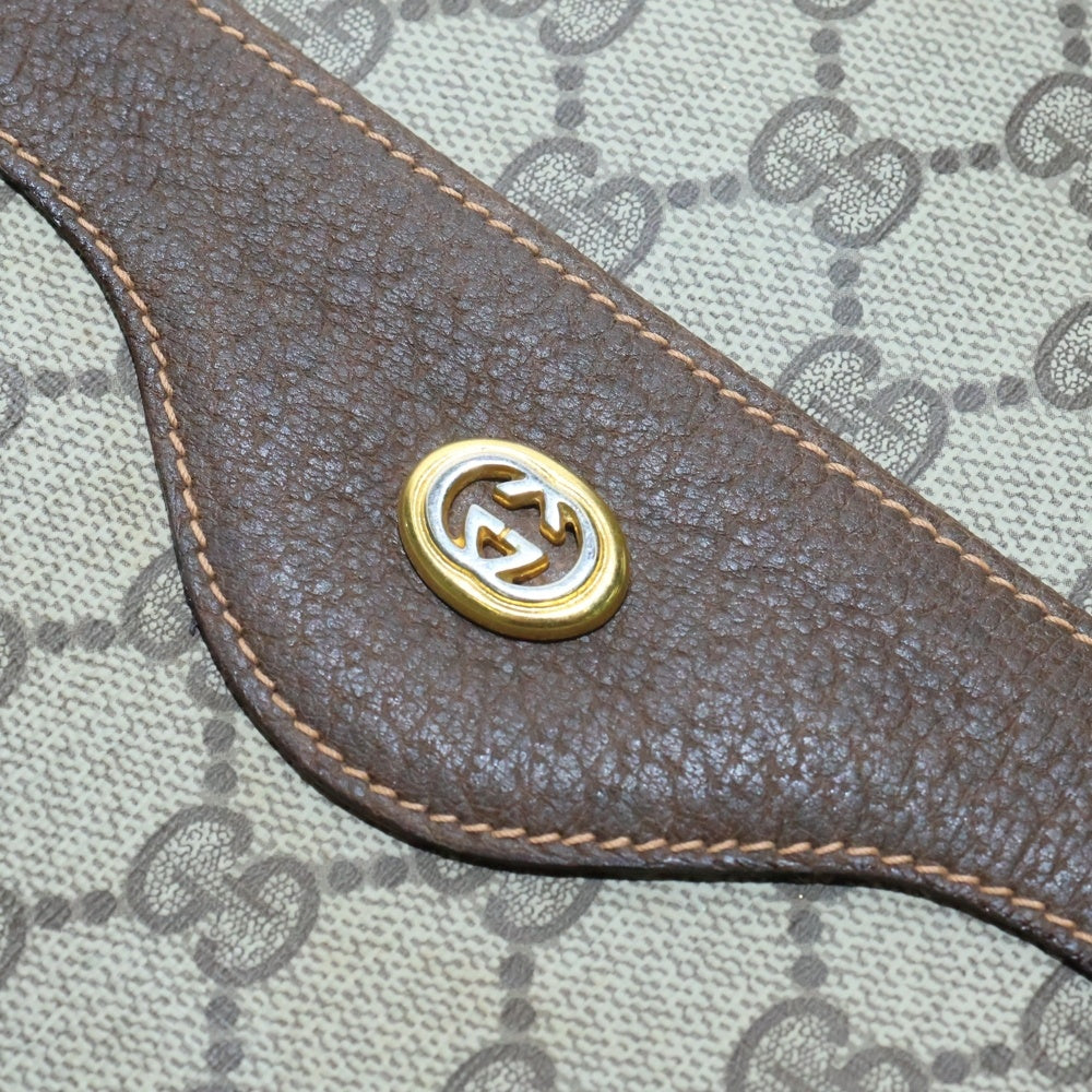 GUCCI(グッチ) シェリーライン GG柄 トートバッグ ハンドバッグ ブラウン×ベージュ PVCレザー 123.02.003