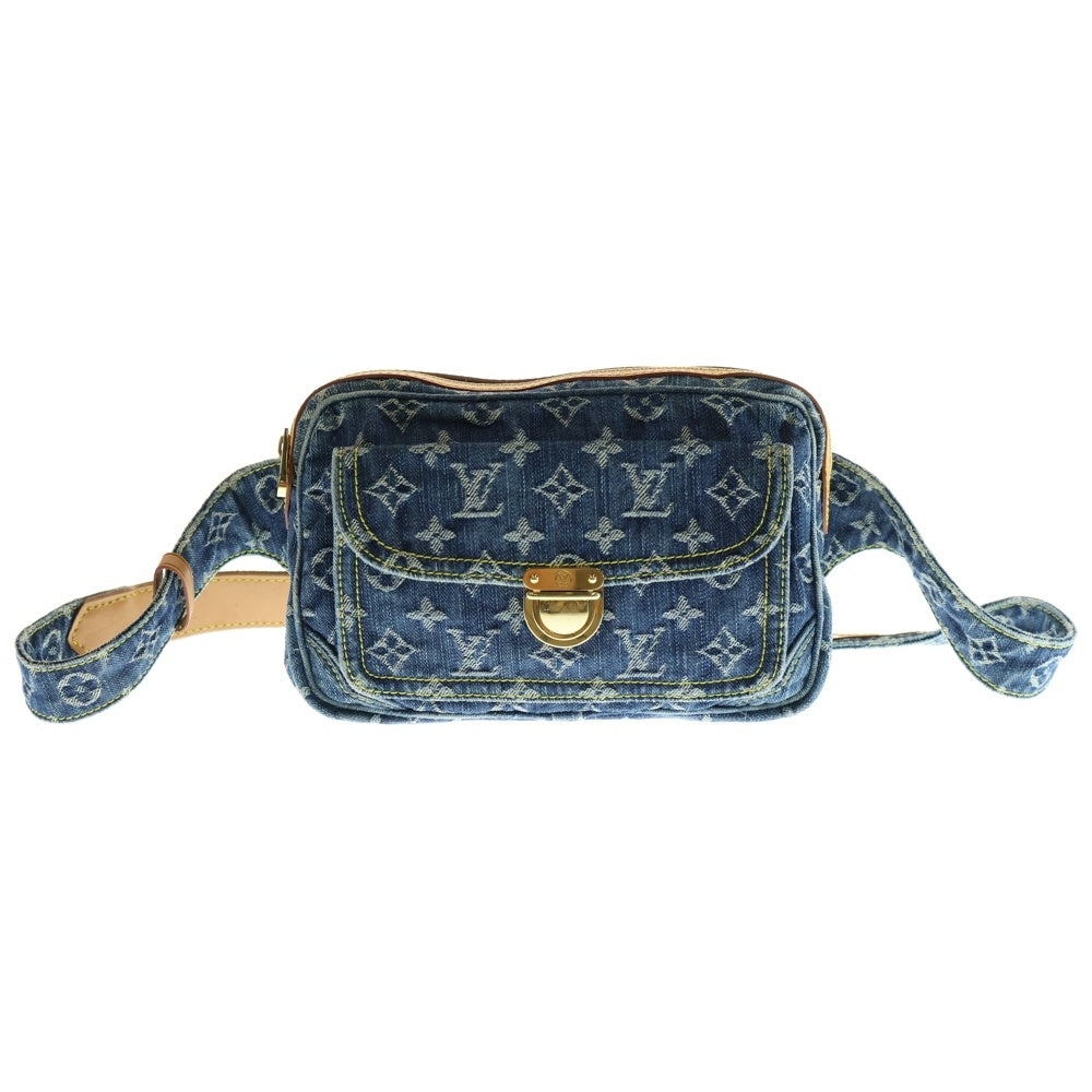 LOUIS VUITTON(ルイヴィトン) モノグラム・デニム バムバッグ ブルー ボディバッグ M95347
