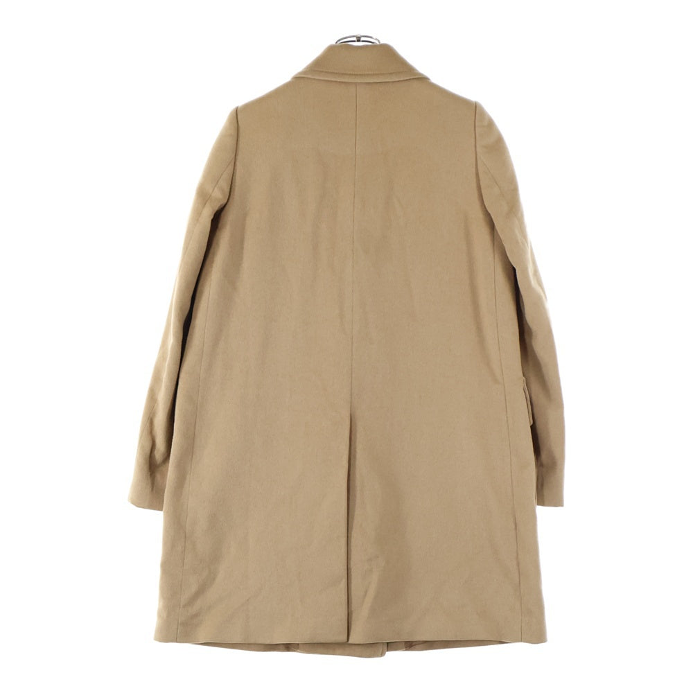 miumiu(ミュウミュウ) 11AW キャメル メルトン ダブルブレスト ステンカラーコート ベージュ レディース MS651