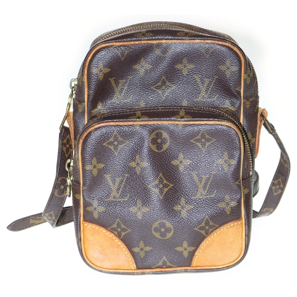 LOUIS VUITTON(ルイヴィトン) モノグラム アマゾン ショルダーバッグ ミニバッグ ブラウン ゴールド金具 レザー×PVC M45236