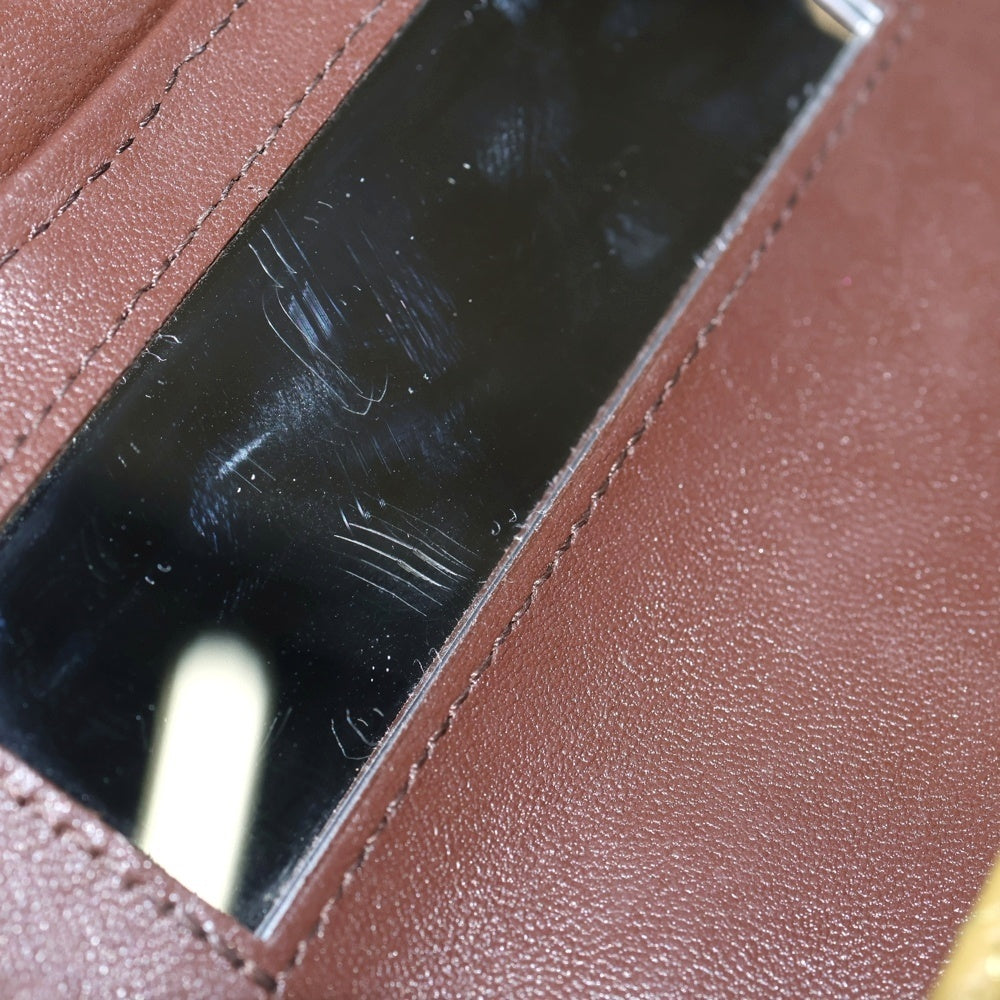 CHANEL(シャネル) ミニマトラッセ チェーン ショルダーバッグ ミニバッグ カーキ ラムスキン シルバー金具 AP2682