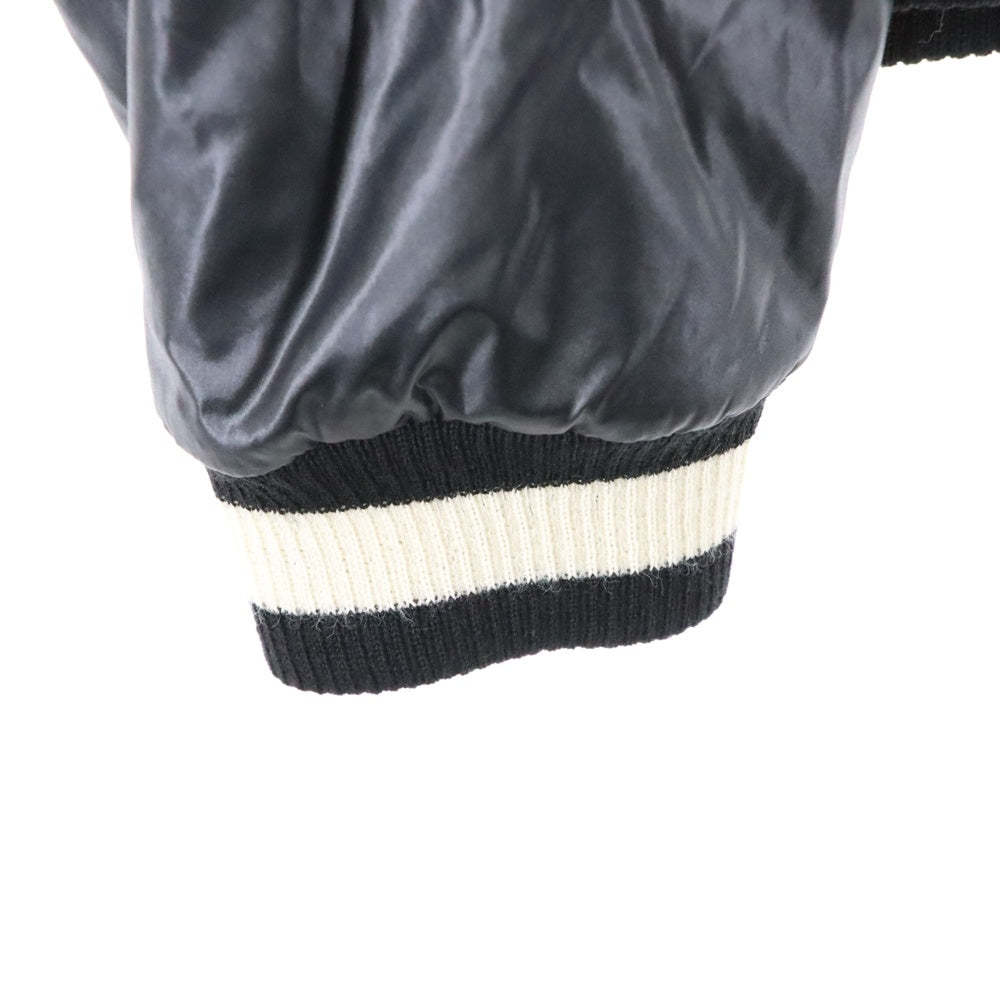 SAINT LAURENT PARIS(サンローランパリ) 19AW ナイロン ジップアップ 中綿 ボンバージャケット ブルゾン ブラック 588089