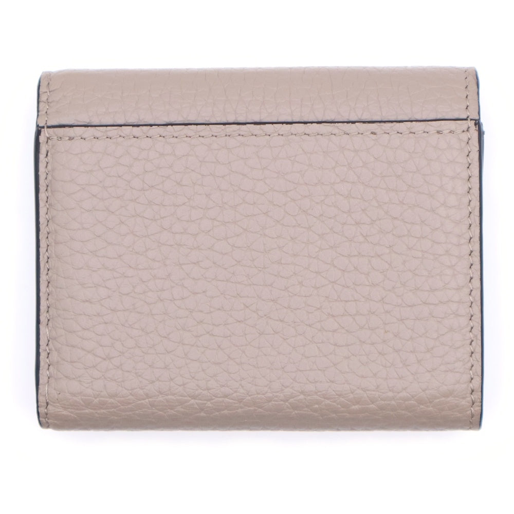 LOUIS VUITTON(ルイヴィトン) ポルトフォイユ・カプシーヌXS 三つ折り財布 コンパクトウォレット コインケース ベージュ トリヨン レザー M68747 ゴールド金具