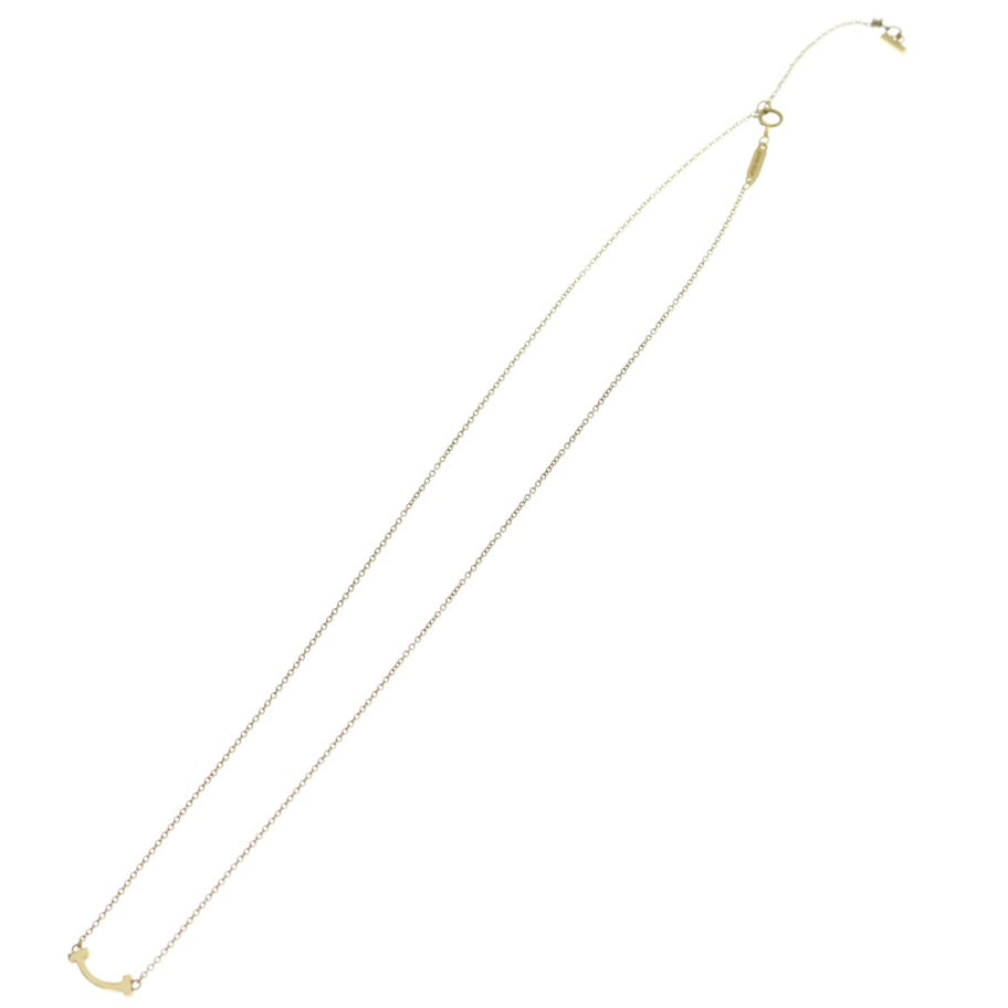 TIFFANY & Co.(ティファニー) Tスマイル ミニ ネックレス Au750 K18 YG イエローゴールド ペンダント