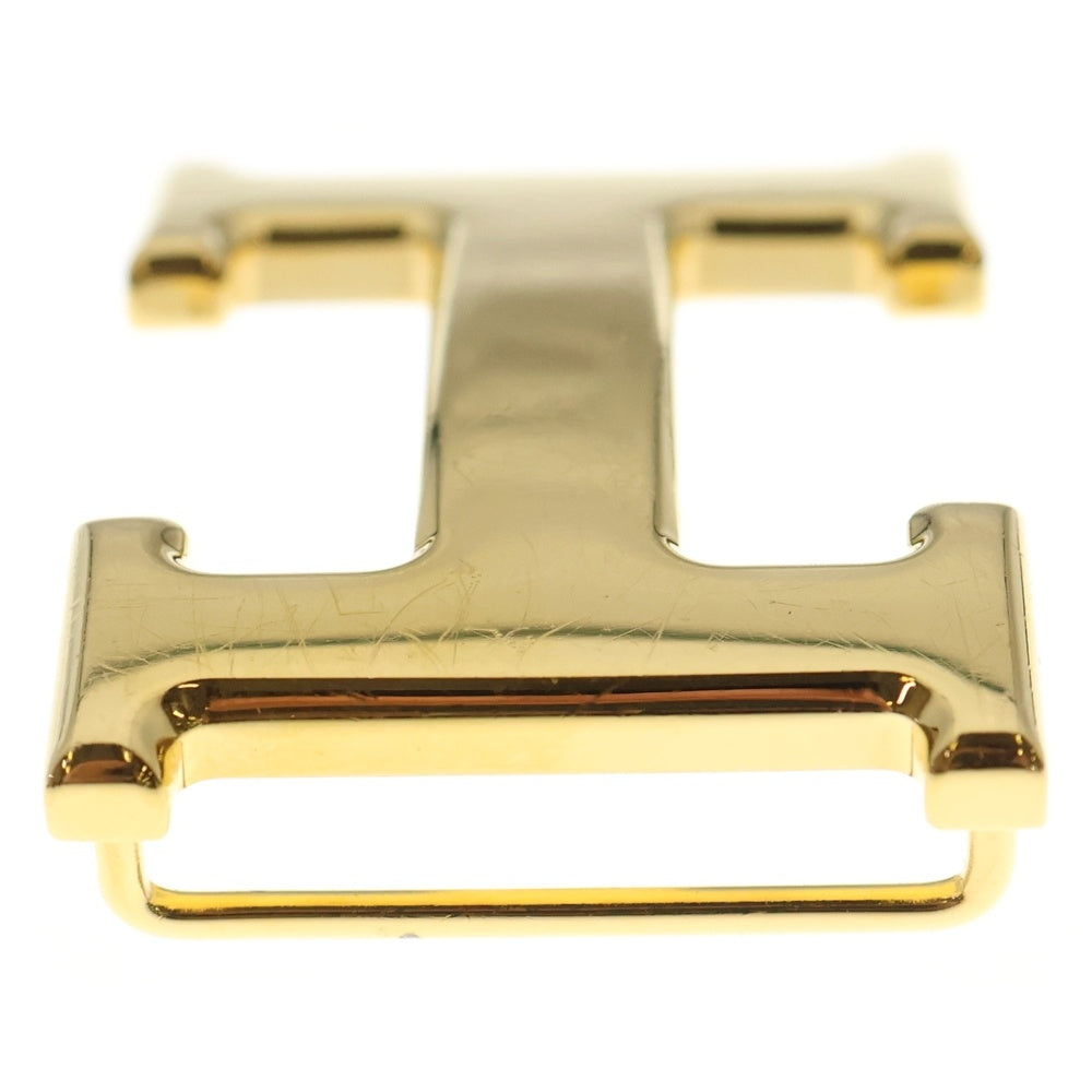 HERMES(エルメス) Hバックル ロゴ ゴールド