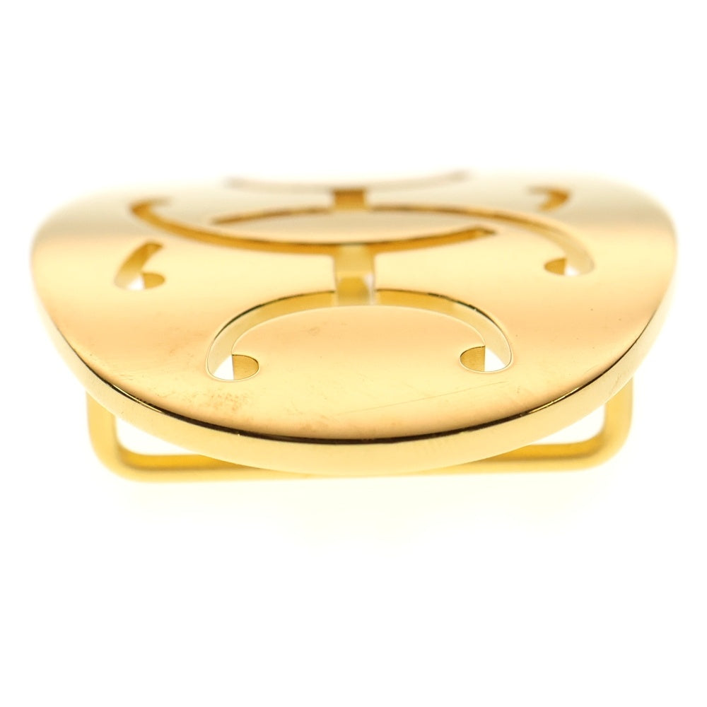 HERMES(エルメス) ダブルHオーバルバックル ベルト ゴールド