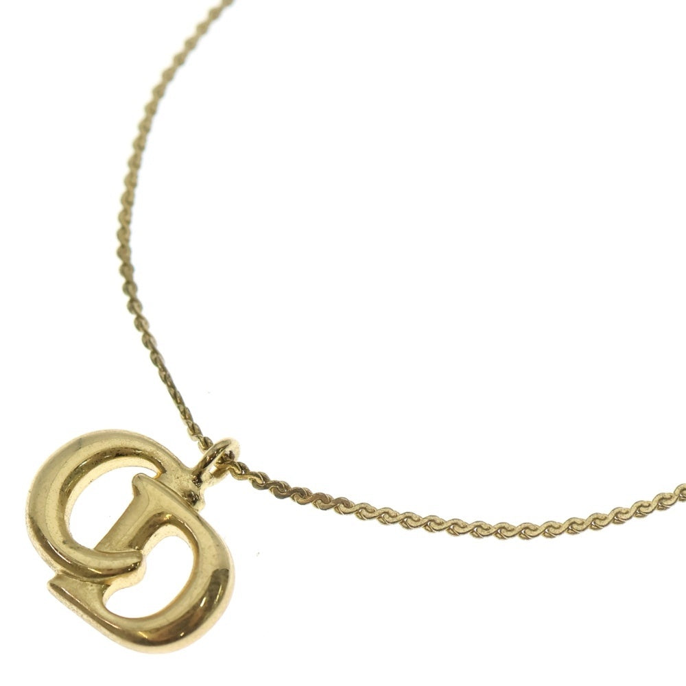 Christian Dior(クリスチャンディオール) CDロゴ ネックレス ゴールド