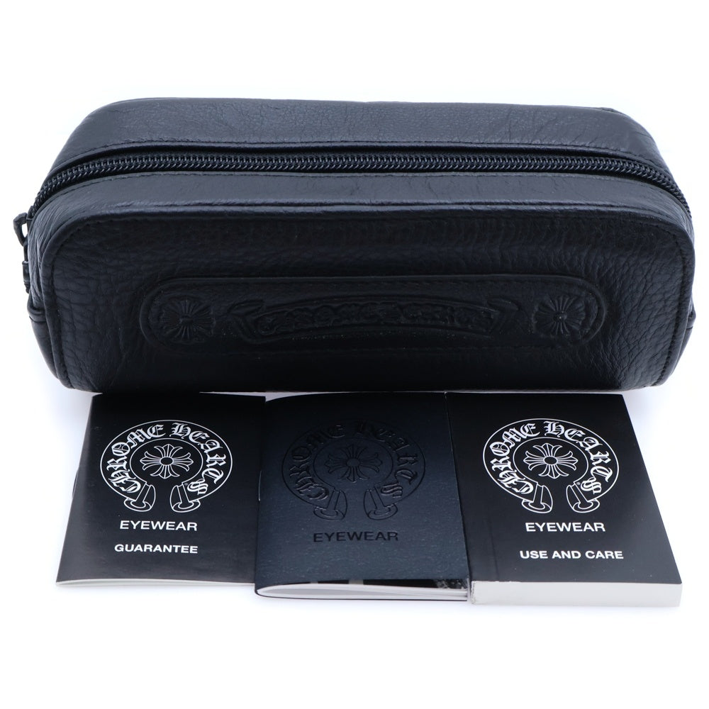 CHROME HEARTS(クロムハーツ) SLHORE ピラミッドクロススタッズ バイカラー ウェリントンフレーム カラーレンズ サングラス メガネ 眼鏡 アイウェア ブラック/ピンク