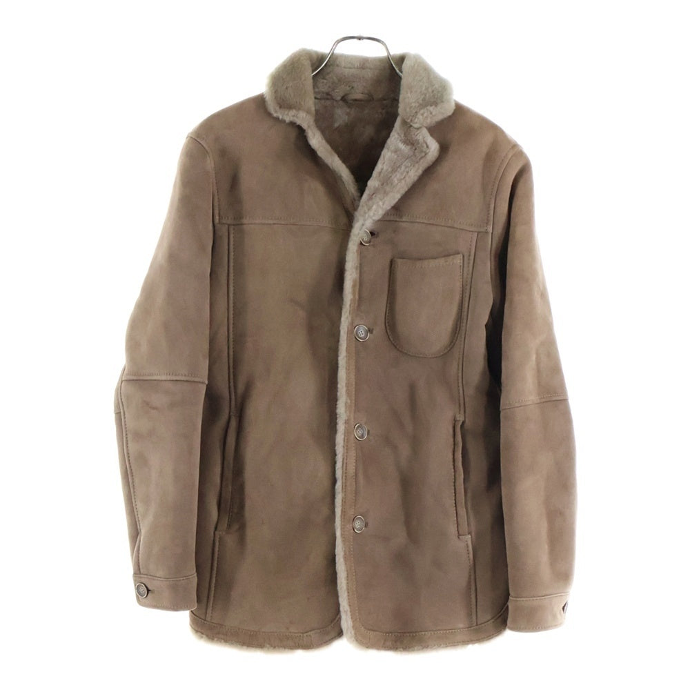 EMMETIエンメティ　ブラウンムートンレザーコート EMMETI(エンメティ) スエード ムートンレザー ボアライニング 4B