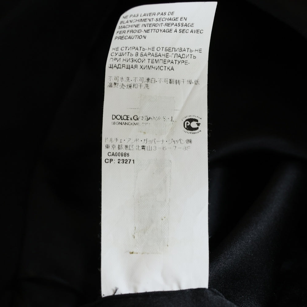 DOLCE & GABBANA(ドルチェアンドガッバーナ) ウール タイト ミディアムスカート ブラック レディース F4AG7T