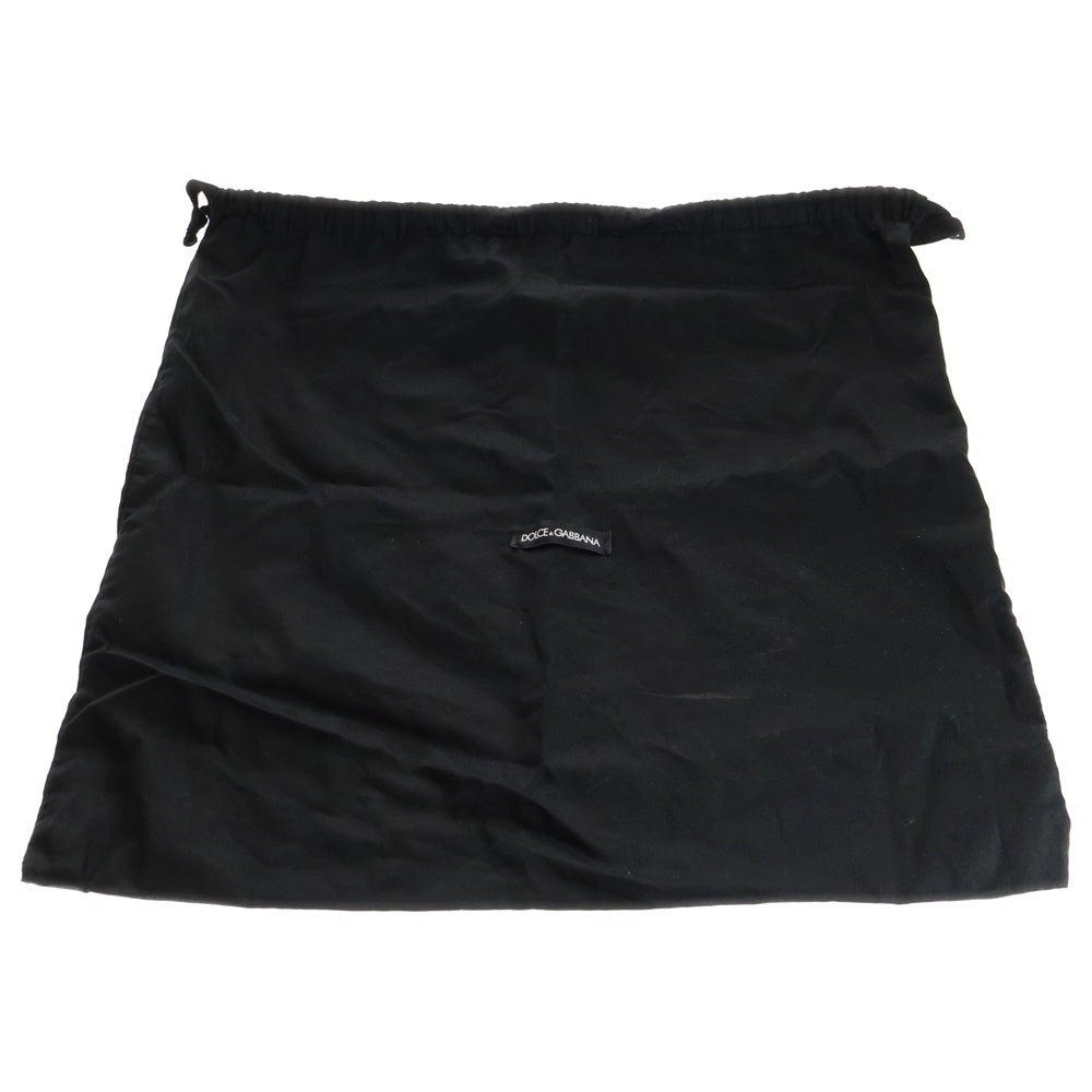 DOLCE & GABBANA(ドルチェアンドガッバーナ) トートバッグ 黒×レオパード エナメル