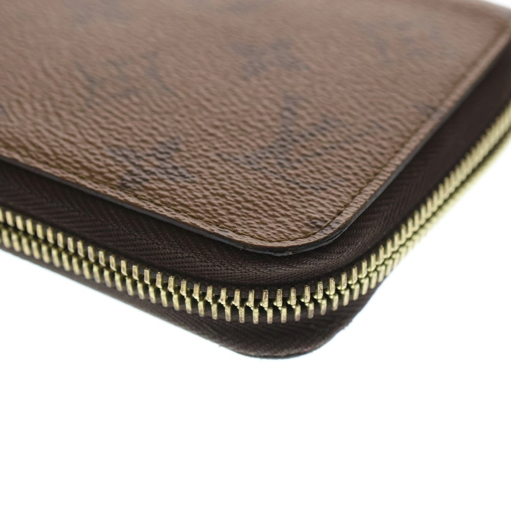 LOUIS VUITTON(ルイヴィトン) モノグラム・リバース ジッピーウォレット レザー ブラウン 長財布 M82444 ICタイプ レディース